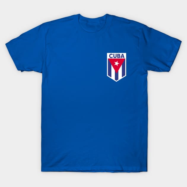 Cuba Flag Emblem T-Shirt by SLAG_Creative